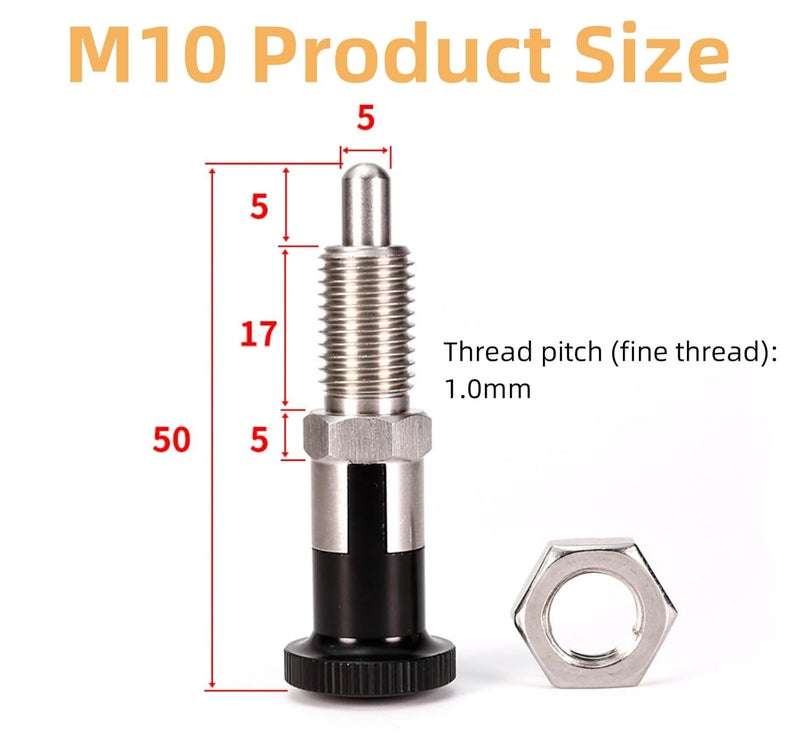 MerciL أداة قفل صندوق الأدوات 2PCS من الفولاذ المقاوم للصدأ مع دبوس قابل للسحب - Image 3